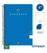 CUADERNO ESPIRAL  TAPA  BLANDA  GUERRERO01-UNICLASIC - CUARTO - 80H - LISO - 90G - COLORES SURTIDOS