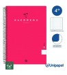 CUADERNO ESPIRAL  TAPA  BLANDA  GUERRERO01-UNICLASIC - CUARTO - 80H - 4X4 - 90G - COLORES SURTIDOS