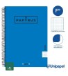 CUADERNO ESPIRAL  TAPA  POLIPROPILENO  PAPYRUS08-UNICLASIC - FOLIO - 80H - CUADRÍCULA 4MM - 90G - COLORES SURTIDOS