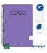 CUADERNO ESPIRAL  TAPA  POLIPROPILENO  PAPYRUS08-UNICLASIC - FOLIO - 80H - CUADRÍCULA 4MM - 90G - COLORES SURTIDOS