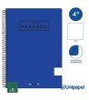 CUADERNO ESPIRAL  TAPA  POLIPROPILENO  PAPYRUS08-UNICLASIC - CUARTO - 80H - LISO - 90G - COLORES SURTIDOS