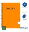 CUADERNO ESPIRAL  TAPA  POLIPROPILENO  PAPYRUS08-UNICLASIC - CUARTO - 80H - LISO - 90G - COLORES SURTIDOS