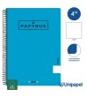 CUADERNO ESPIRAL  TAPA  POLIPROPILENO  PAPYRUS08-UNICLASIC - CUARTO - 80H - LISO - 90G - COLORES SURTIDOS