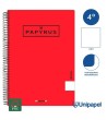 CUADERNO ESPIRAL  TAPA  POLIPROPILENO  PAPYRUS08-UNICLASIC - CUARTO - 80H - LISO - 90G - COLORES SURTIDOS