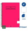 CUADERNO ESPIRAL  TAPA  POLIPROPILENO  PAPYRUS08-UNICLASIC - CUARTO - 80H - LISO - 90G - COLORES SURTIDOS