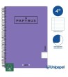 CUADERNO ESPIRAL  TAPA  POLIPROPILENO  PAPYRUS08-UNICLASIC - CUARTO - 80H - PAUTA 2