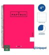 CUADERNO ESPIRAL  TAPA  POLIPROPILENO  PAPYRUS08-UNICLASIC - CUARTO - 80H - LISO - 90G - COLORES SURTIDOS