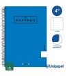 CUADERNO ESPIRAL  TAPA  POLIPROPILENO  PAPYRUS08-UNICLASIC - CUARTO - 80H - 1 LINEA - 90G - COLORES SURTIDOS