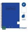 CUADERNO ESPIRAL  TAPA  POLIPROPILENO  PAPYRUS08-UNICLASIC - CUARTO - 80H - 1 LINEA - 90G - COLORES SURTIDOS