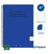 CUADERNO ESPIRAL  TAPA  POLIPROPILENO  PAPYRUS08-UNICLASIC - CUARTO - 80H - CUADRÍCULA 4MM - 90G - COLORES SURTIDOS