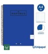CUADERNO ESPIRAL  TAPA  POLIPROPILENO  PAPYRUS08-UNICOLOR5 - A4+ - 120H - CUADRÍCULA 5MM - 90G - COLORES SURTIDOS