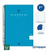 CUADERNO ESPIRAL  TAPA  POLIPROPILENO GUERRERO08-UNICLASIC - FOLIO - 80H - CUADRÍCULA 4MM - 90G - COLORES SURTIDOS