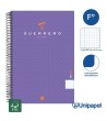 CUADERNO ESPIRAL  TAPA  POLIPROPILENO GUERRERO08-UNICLASIC - FOLIO - 80H - CUADRÍCULA 4MM - 90G - COLORES SURTIDOS