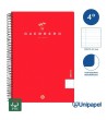 CUADERNO ESPIRAL  TAPA  POLIPROPILENO GUERRERO08-UNICLASIC - CUARTO - 80H - PAUTA 3