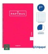 CUADERNO ESPIRAL  TAPA CONTRACOLADA PAPYRUS03-UNICLASIC - FOLIO - 80H - MILIMETRADO - 90G - COLORES SURTIDOS