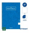 CUADERNO ESPIRAL  TAPA CONTRACOLADA PAPYRUS03-UNICLASIC - CUARTO - 80H - LISO - 90G - COLORES SURTIDOS