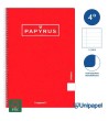 CUADERNO ESPIRAL  TAPA CONTRACOLADA PAPYRUS03-UNICLASIC - CUARTO - 80H - 1 LINEA - 90G - COLORES SURTIDOS