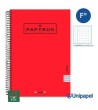 CUADERNO ESPIRAL  TAPA EXTRADURA    PAPYRUS04-UNICLASIC - FOLIO - 80H - CUADRÍCULA 5MM - 90G - COLORES SURTIDOS