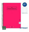 CUADERNO ESPIRAL  TAPA EXTRADURA    PAPYRUS04-UNICLASIC - FOLIO - 80H - CUADRÍCULA 5MM - 90G - COLORES SURTIDOS