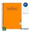 CUADERNO ESPIRAL  TAPA EXTRADURA    PAPYRUS04-UNICLASIC - FOLIO - 80H - CUADRÍCULA 5MM - 90G - COLORES SURTIDOS