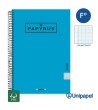 CUADERNO ESPIRAL  TAPA EXTRADURA    PAPYRUS04-UNICLASIC - FOLIO - 80H - MILIMETRADO - 90G - COLORES SURTIDOS
