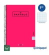 CUADERNO ESPIRAL  TAPA EXTRADURA    PAPYRUS04-UNICLASIC - FOLIO - 80H - MILIMETRADO - 90G - COLORES SURTIDOS