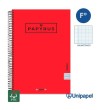 CUADERNO ESPIRAL  TAPA EXTRADURA    PAPYRUS04-UNICLASIC - FOLIO - 80H - MILIMETRADO - 90G - COLORES SURTIDOS