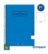 CUADERNO ESPIRAL  TAPA EXTRADURA    PAPYRUS04-UNICLASIC - FOLIO - 80H - LISO - 90G - COLORES SURTIDOS