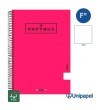 CUADERNO ESPIRAL  TAPA EXTRADURA    PAPYRUS04-UNICLASIC - FOLIO - 80H - LISO - 90G - COLORES SURTIDOS