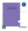 CUADERNO ESPIRAL  TAPA EXTRADURA    PAPYRUS04-UNICLASIC - FOLIO - 80H - LISO - 90G - COLORES SURTIDOS