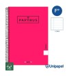 CUADERNO ESPIRAL  TAPA EXTRADURA    PAPYRUS04-UNICLASIC - FOLIO - 80H - 1 LINEA - 90G - COLORES SURTIDOS
