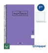 CUADERNO ESPIRAL  TAPA EXTRADURA    PAPYRUS04-UNICLASIC - FOLIO - 80H - CUADRÍCULA 4MM - 90G - COLORES SURTIDOS