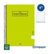 CUADERNO ESPIRAL  TAPA EXTRADURA    PAPYRUS04-UNICLASIC - CUARTO - 80H - CUADRÍCULA 4MM - 90G - COLORES SURTIDOS