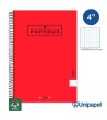 CUADERNO ESPIRAL  TAPA EXTRADURA    PAPYRUS04-UNICLASIC - CUARTO - 80H - CUADRÍCULA 4MM - 90G - COLORES SURTIDOS