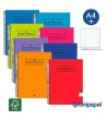 CUADERNO ESPIRAL  TAPA EXTRADURA    PAPYRUS04-UNICOLOR1 - A4+ - 80H - CUADRÍCULA 5MM - 90G - COLORES SURTIDOS