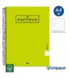 CUADERNO ESPIRAL  TAPA EXTRADURA    PAPYRUS04-UNICOLOR1 - A4+ - 80H - CUADRÍCULA 5MM - 90G - COLORES SURTIDOS