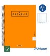 CUADERNO ESPIRAL  TAPA EXTRADURA    PAPYRUS04-UNICOLOR1 - A4+ - 80H - CUADRÍCULA 5MM - 90G - COLORES SURTIDOS