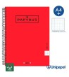 CUADERNO ESPIRAL  TAPA EXTRADURA    PAPYRUS04-UNICOLOR5 - A4+ - 80H - CUADRÍCULA 5MM - 90G - COLORES SURTIDOS
