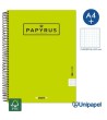 CUADERNO ESPIRAL  TAPA EXTRADURA    PAPYRUS04-UNICOLOR5 - A4+ - 80H - CUADRÍCULA 5MM - 90G - COLORES SURTIDOS
