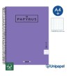 CUADERNO ESPIRAL  TAPA EXTRADURA    PAPYRUS04-UNICOLOR5 - A4+ - 80H - CUADRÍCULA 5MM - 90G - COLORES SURTIDOS