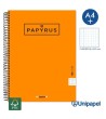 CUADERNO ESPIRAL  TAPA EXTRADURA    PAPYRUS04-UNICOLOR5 - A4+ - 80H - CUADRÍCULA 5MM - 90G - COLORES SURTIDOS