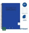 CUADERNO ESPIRAL  TAPA  POLIPROPILENO  PAPYRUS08-UNICLASIC - FOLIO - 80H - CUADRÍCULA 5MM - 90G - COLORES SURTIDOS