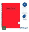 CUADERNO ESPIRAL  TAPA  POLIPROPILENO  PAPYRUS08-UNICLASIC - FOLIO - 80H - CUADRÍCULA 5MM - 90G - COLORES SURTIDOS