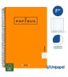CUADERNO ESPIRAL  TAPA  POLIPROPILENO  PAPYRUS08-UNICLASIC - FOLIO - 80H - CUADRÍCULA 5MM - 90G - COLORES SURTIDOS