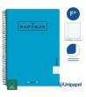 CUADERNO ESPIRAL  TAPA  POLIPROPILENO  PAPYRUS08-UNICLASIC - FOLIO - 80H - CUADRÍCULA 5MM - 90G - COLORES SURTIDOS
