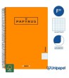 CUADERNO ESPIRAL  TAPA  POLIPROPILENO  PAPYRUS08-UNICLASIC - FOLIO - 80H - MIIMETRADO - 90G - COLORES SURTIDOS