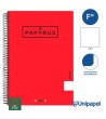 CUADERNO ESPIRAL  TAPA  POLIPROPILENO  PAPYRUS08-UNICLASIC - FOLIO - 80H - LISO - 90G - COLORES SURTIDOS