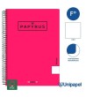 CUADERNO ESPIRAL  TAPA  POLIPROPILENO  PAPYRUS08-UNICLASIC - FOLIO - 80H - LISO - 90G - COLORES SURTIDOS