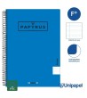 CUADERNO ESPIRAL  TAPA  POLIPROPILENO  PAPYRUS08-UNICLASIC - FOLIO - 80H - PAUTA 2,5 - 90G - COLORES SURTIDOS