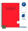 CUADERNO ESPIRAL  TAPA  POLIPROPILENO  PAPYRUS08-UNICLASIC - FOLIO - 80H - PAUTA 2,5 - 90G - COLORES SURTIDOS
